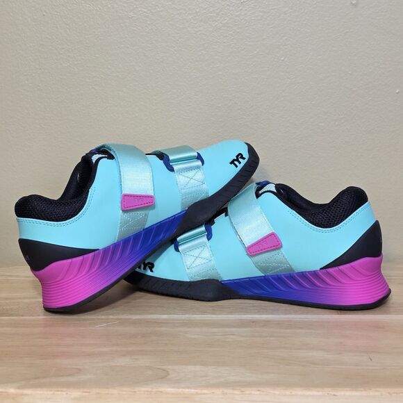 TYR L-1 Lifter Weightlifting Gym Shoes Mint Pink Purple Women's Size 6 - Picture 4 of 7